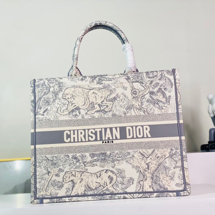 Dior 35 41cm classic sketch Beach bags shopping bag print tiger handbags purses Colorful cherry blossom flowers Book designer tote bag