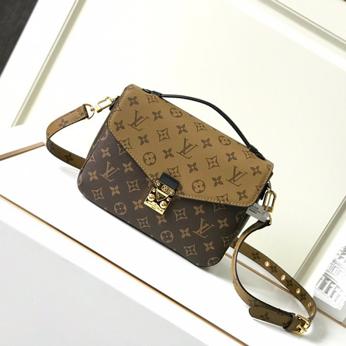 Louis Vuitton 25cm Classic Printing Flower Messenger Bag Pochette Metis Designer Luxury Handbags Purse Shoulder Crossbody Bags M40780