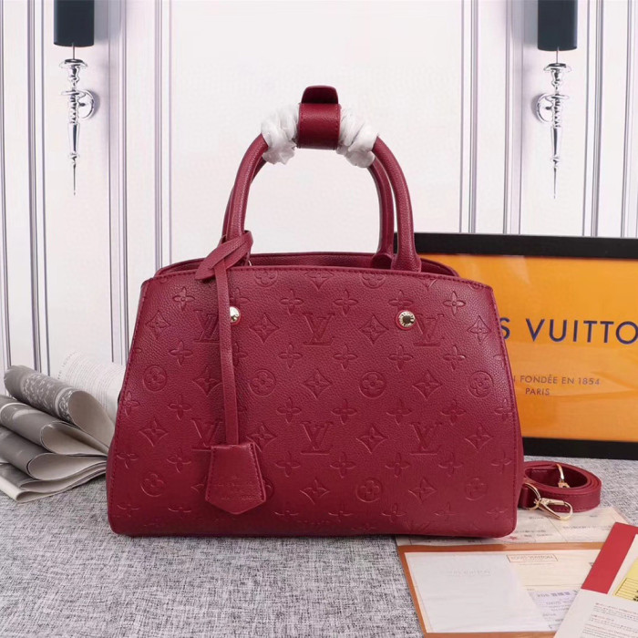 Louis Vuitton 28 32cm Embossing Montaigne Totes Designer Single Shoulder Crossbody Bags Large Capacity Handbags Purse
