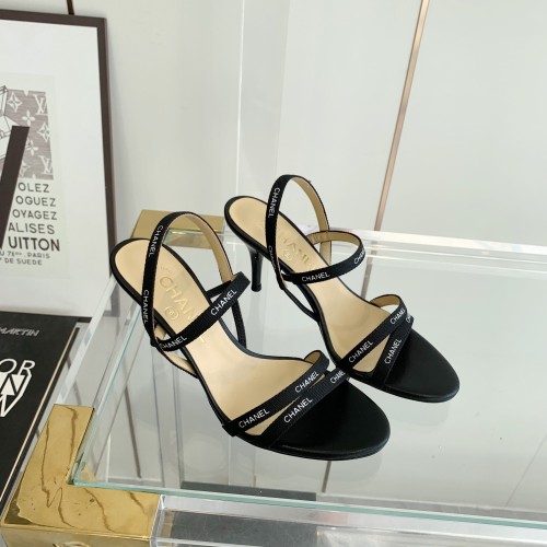 Chanel Designer Women Sandals 7cm High Heels Shoes Ladies Fashion Brand Luxury Dress Shoes Size 35-40