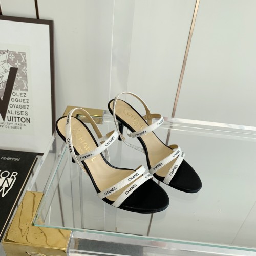 Chanel Designer Women Sandals 7cm High Heels Shoes Ladies Fashion Brand Luxury Dress Shoes Size 35-40