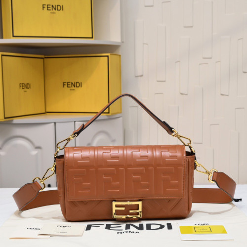 Fendi 26cm Baguette Series Designer Crossbody Bags FF Lock Designer Luxury Handbags Purse Detachable Shoulder Strap Single Shoulder Bag