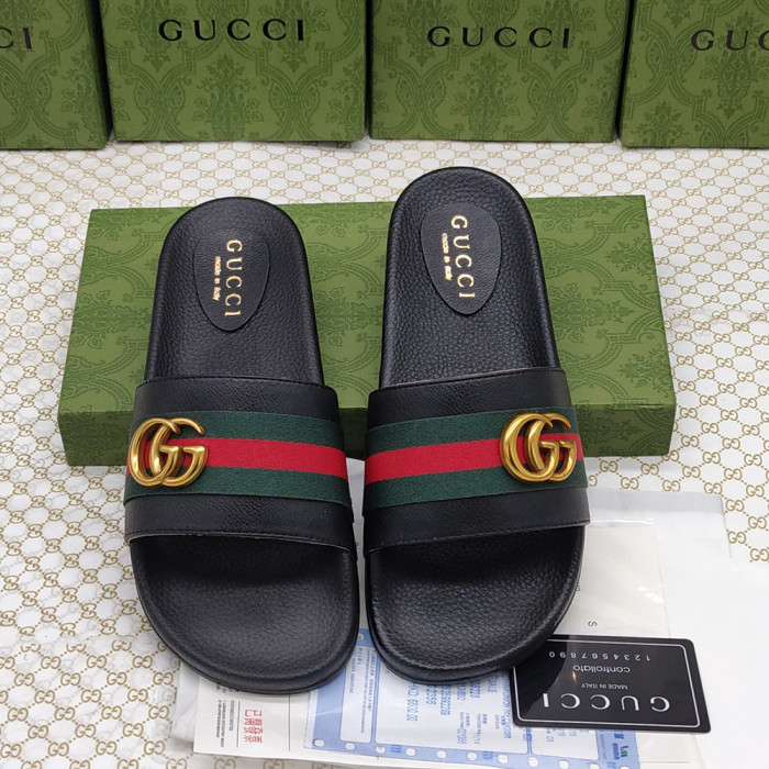 Gucci Luxury Designer Shoes Loafers Slipper Flat Outdoor Beach Slippers Lover Shoes Household Sandals 35 to 47