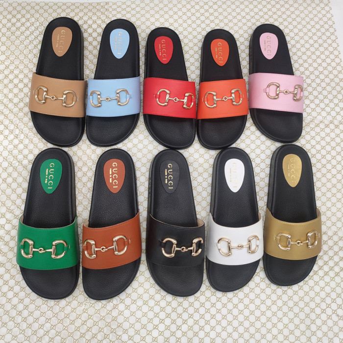 Gucci Luxury Designer Shoes Loafers Slipper Flat Outdoor Beach Slippers Lover Shoes Household Sandals 35 to 47
