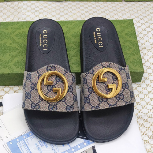 Gucci Luxury Designer Shoes Loafers Slipper Flat Outdoor Beach Slippers Lover Shoes Household Sandals 35 to 47