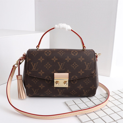Louis vuitton 24cm Croisette Purse Damier Ebene Canvas Designer Bag Damier Azur Canvas Crossbody Bag No box