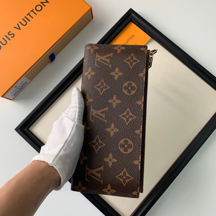 Louis vuitton 21cm Adele Designer Wallet Printing Flower Zipper Luxury Card Case