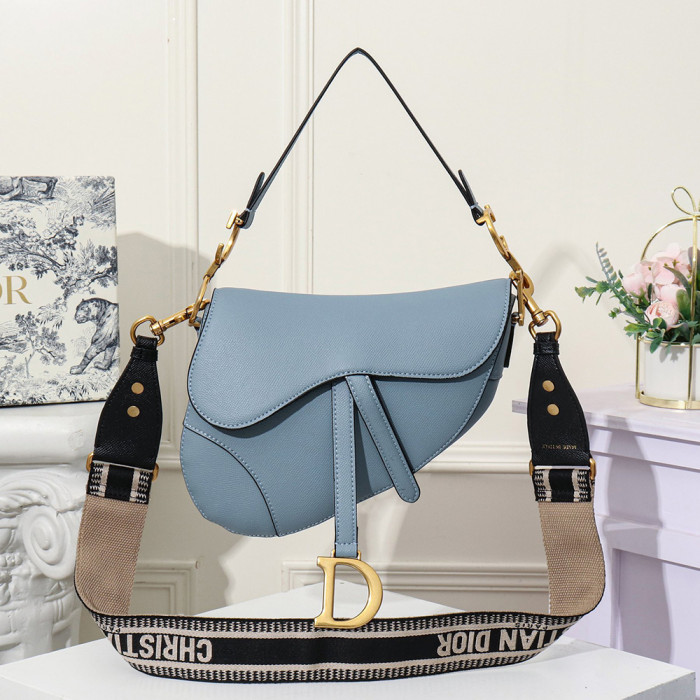 Dior 25cm Anti-IT Palm Pattern Saddle bag Single Shoulder Cossbody Designer Bags No Box