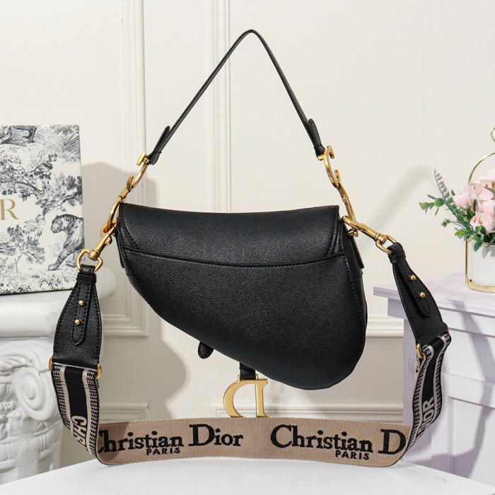 Dior 25cm Anti-IT Palm Pattern Saddle bag Single Shoulder Cossbody Designer Bags No Box