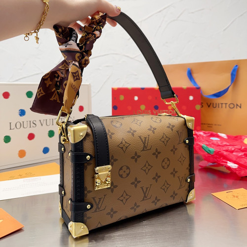 Louis vuitton 23cm Soft Trunk Classic Designer Luxury Handbags Purse Single Shoulder Cossbody Designer Bags No Box