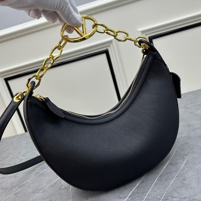 Valentino 29cm VLOGO MOON Designer Luxury Handbags Purse Lychee Patter Single Shoulder Cossbody Designer Bags No Box