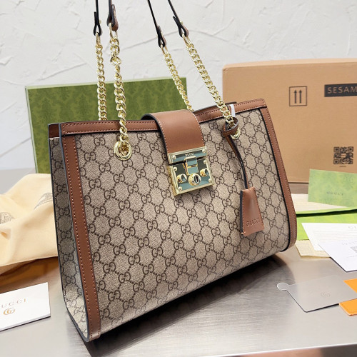 Gucci 26 35cm Padlock Designer Luxury Handbags Purse Large Capacity Shopping Totes No Box