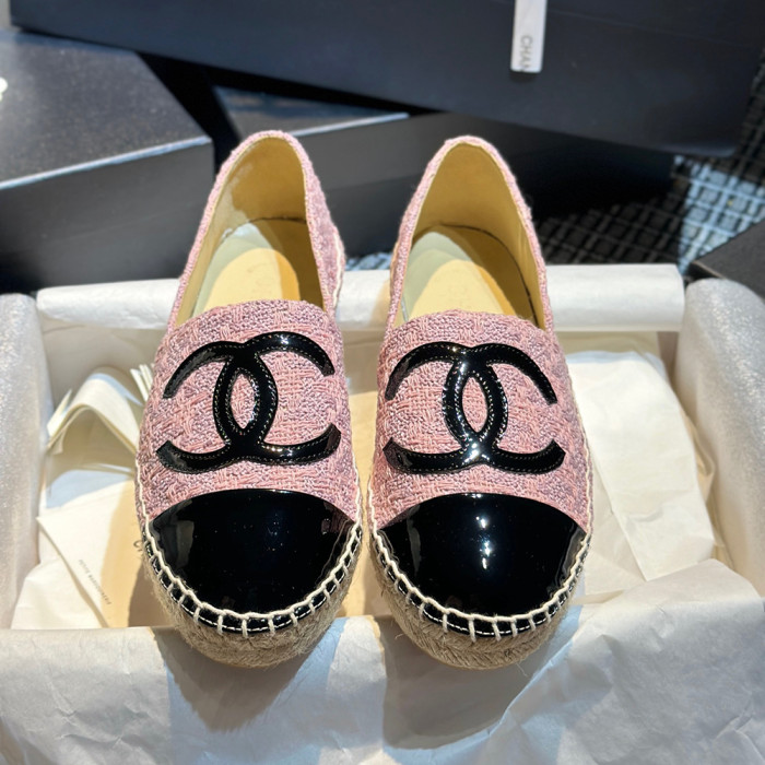 Chanel Espadrilles Luxury Designer Shoes Flat Outdoor Canvas Shoes