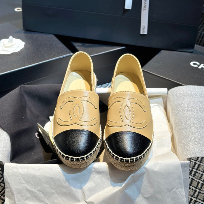 Chanel Espadrilles Luxury Designer Shoes Flat Outdoor Canvas Shoes