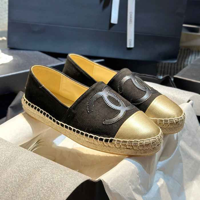 Chanel Espadrilles Luxury Designer Shoes Flat Outdoor Canvas Shoes