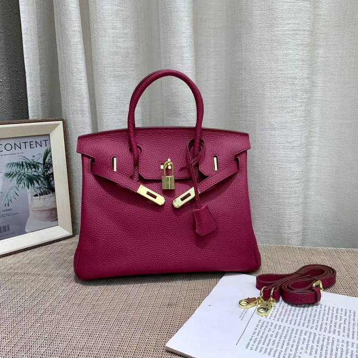 Hermes 20 25 30 35cm Birkin Designer Luxury Handbags Purse Lychee Pattern Single Shoulder Cossbody Designer Bags No Box