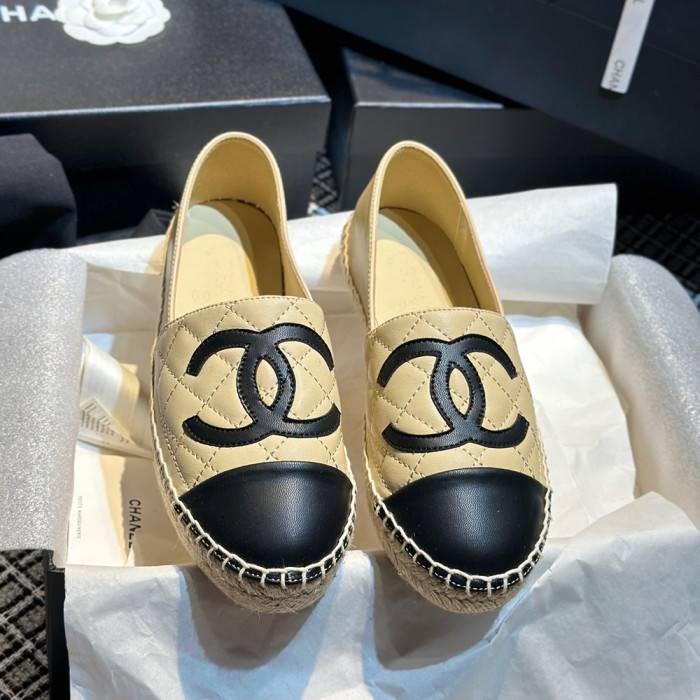Chanel Espadrilles Luxury Designer Shoes Flat Outdoor Canvas Shoes