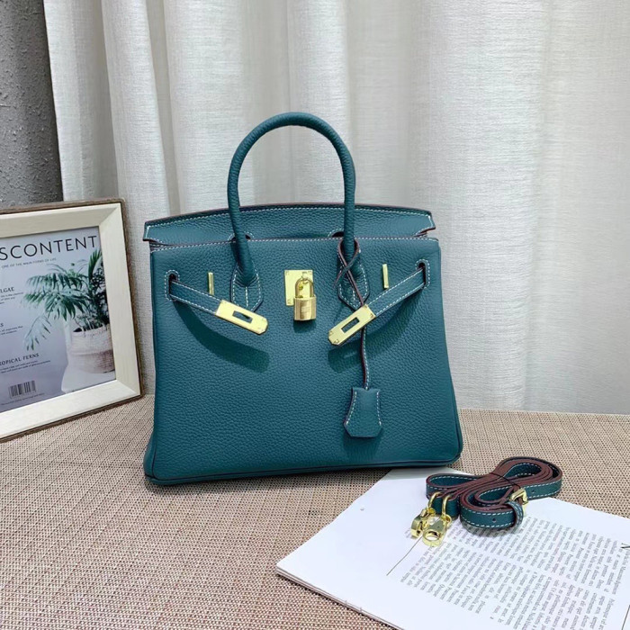 Hermes 20 25 30 35cm Birkin Designer Luxury Handbags Purse Lychee Pattern Single Shoulder Cossbody Designer Bags No Box