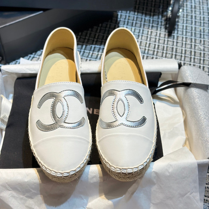 Chanel Espadrilles Luxury Designer Shoes Flat Outdoor Canvas Shoes