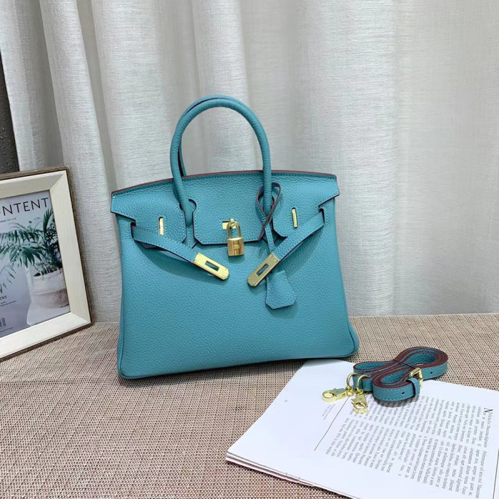 Hermes 20 25 30 35cm Birkin Designer Luxury Handbags Purse Lychee Pattern Single Shoulder Cossbody Designer Bags No Box