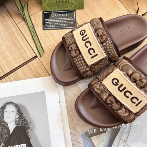 Gucci Luxury Designer Shoes Loafers Slipper Flat Outdoor Beach Slippers Lover Shoes Household Sandals 35 to 44