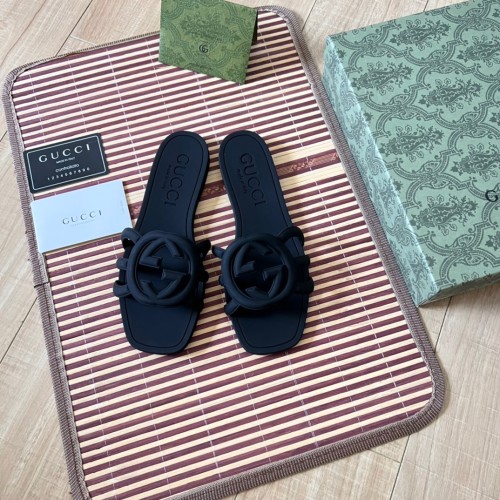 Gucci Luxury Designer Shoes Loafers Slipper Flat Outdoor Beach Slippers Women Shoes Household Sandals 35 to 42