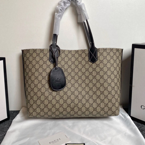 Gucci Emblem 38cm Designer Luxury Handbags Purse Large Capacity Shopping Totes Double-Sided Bag No Box