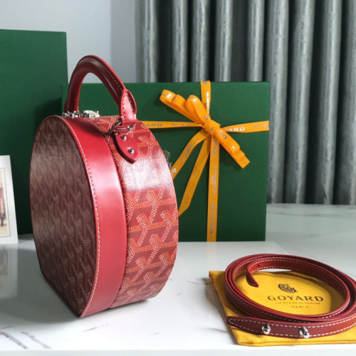 Goyard 18cm Alto Round Box Designer Luxury Handbags Purse Single Shoulder Cossbody Designer Bags No Box