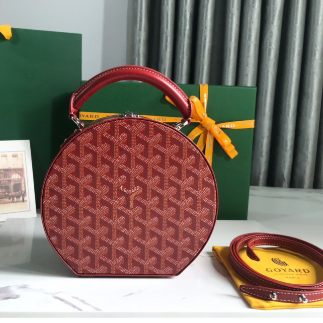 Goyard 18cm Alto Round Box Designer Luxury Handbags Purse Single Shoulder Cossbody Designer Bags No Box