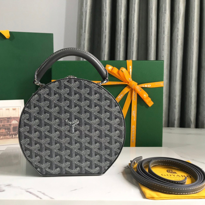 Goyard 18cm Alto Round Box Designer Luxury Handbags Purse Single Shoulder Cossbody Designer Bags No Box
