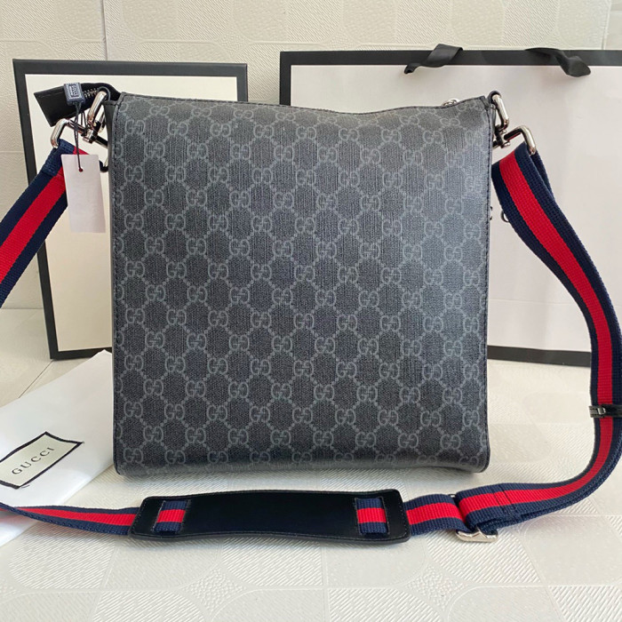 Gucci Men Emblem Messenger Bag