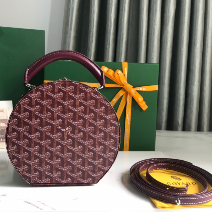Goyard 18cm Alto Round Box Designer Luxury Handbags Purse Single Shoulder Cossbody Designer Bags No Box