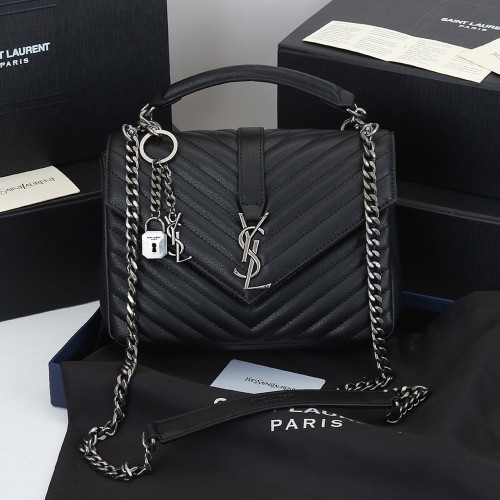 YSL 24 32cm Saint Laurent Designer Crossbody Bag V Shape Women Fashion Luxury Messenger Bag No Box