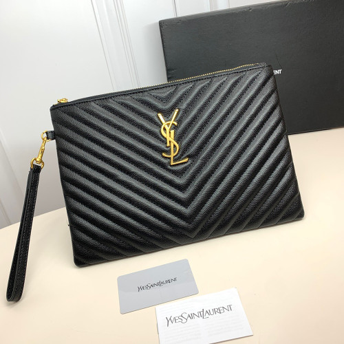 YSL 30cm Saint Laurent Caviar Designer Luxury Handbags Purse V Shape Women Sheepskin Fashion Designer Bag No Box