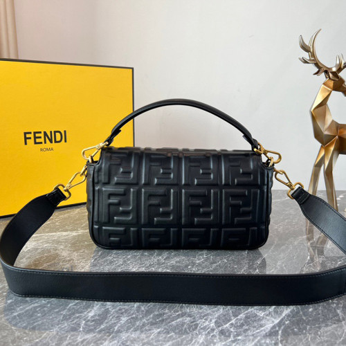 Fendi 19 26cm Baguette Series Designer Crossbody Bags FF Lock Designer Luxury Handbags Purse Detachable Shoulder Strap Single Shoulder Bag No Box