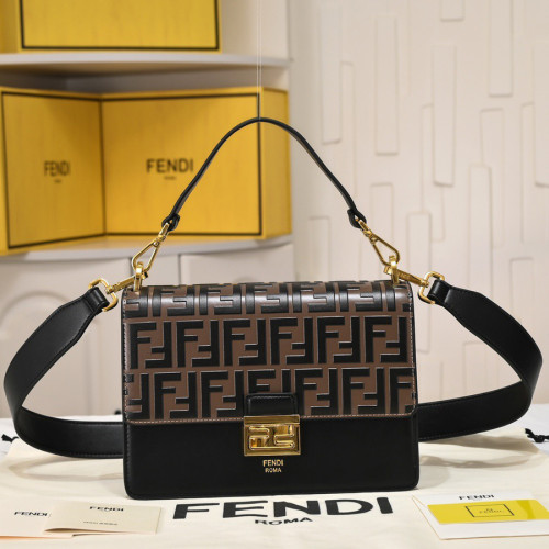 Fendi 20 24cm KAN U Designer Crossbody Bags FF Lock Designer Luxury Handbags Purse Detachable Shoulder Strap Single Shoulder Bag No Box