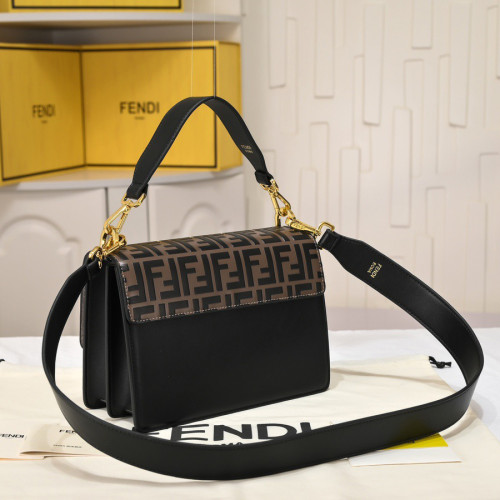Fendi 20 24cm KAN U Designer Crossbody Bags FF Lock Designer Luxury Handbags Purse Detachable Shoulder Strap Single Shoulder Bag No Box