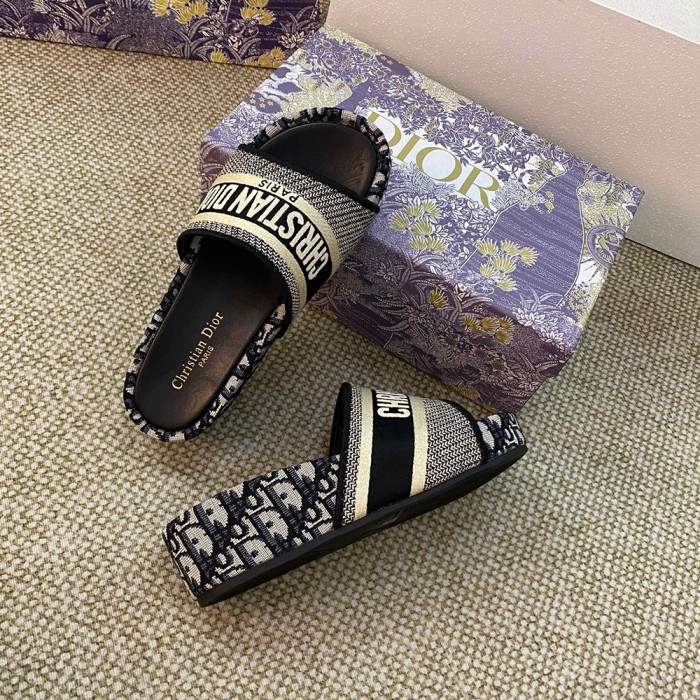 Dior Thick-Soled Luxury Designer Shoes Loafers Slippers