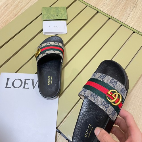 Gucci Luxury Designer Shoes Loafers Slipper Flat Outdoor Beach Slippers Lover Shoes Household Sandals 35 to 45