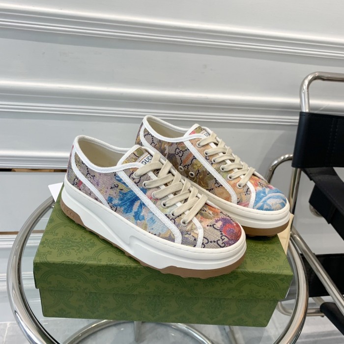 Gucci Shoes lovers' Platform Casual Designer Shoes Restoring Ancient Ways Sneaker 