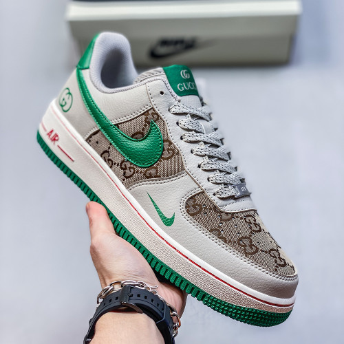 Nike Air Force 1´07 Low Gucci Collaboration Lover Luxury Designer Shoes Loafers Flat Outdoor Shoes Sneakers 40 to 45