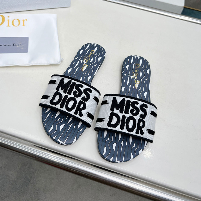 Dior Luxury Designer Shoes Loafers Slipper Flat Outdoor Beach Sippers Chaussures Pour Femmes Shoes 