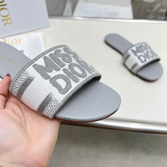 Dior Luxury Designer Shoes Loafers Slipper Flat Outdoor Beach Sippers Chaussures Pour Femmes Shoes 