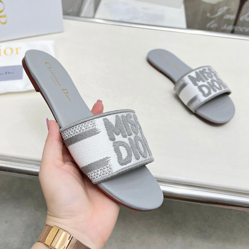 Dior Luxury Designer Shoes Loafers Slipper Flat Outdoor Beach Sippers Chaussures Pour Femmes Shoes 35 To 42