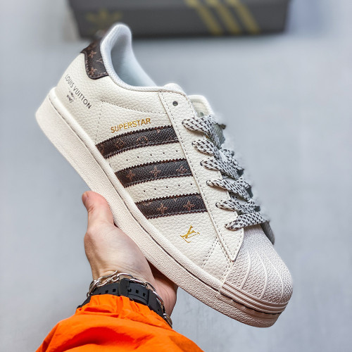 Adidas Originals Superstar Lover Luxury Designer Shoes Loafers Flat Outdoor Shoes Sneakers 36 to 45
