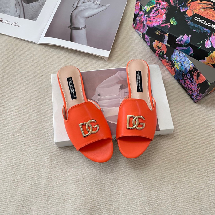 Dolce & Gabbana DG Luxury Designer Shoes Loafers Slipper Flat Outdoor Beach Sippers Chaussures Pour Femmes Shoes