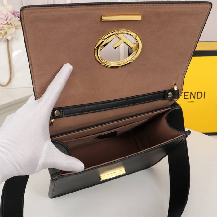 Fendi 24cm KAN I F Designer Crossbody Bags FF Lock Designer Luxury Handbags Purse Detachable Shoulder Strap Single Shoulder Bag No Box