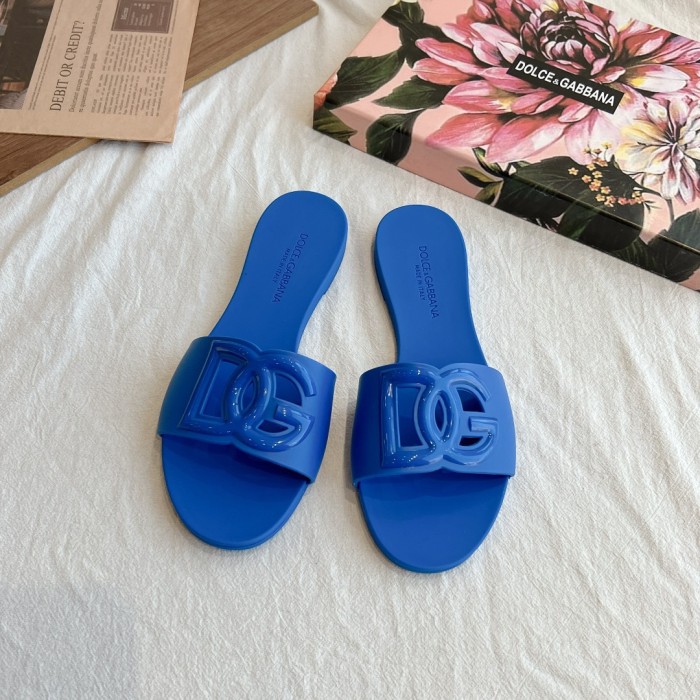 Dolce & Gabbana DG Luxury Designer Shoes Loafers Slipper Flat Outdoor Beach Sippers Chaussures Pour Femmes Shoes 35 To 41