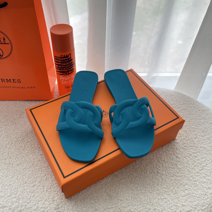 Hermes Designer Shoes Women Pig Nose Slippers Summer Beach Sandals 36To 42
