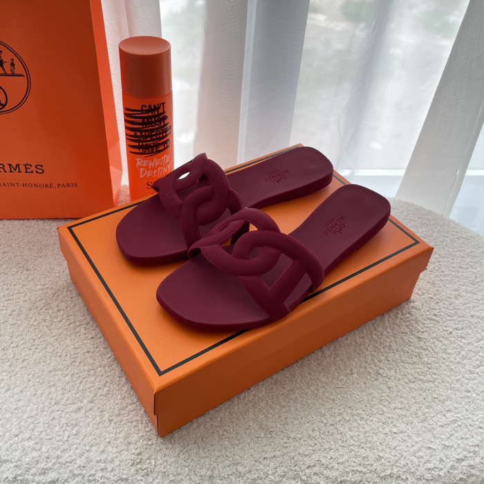 Hermes Designer Shoes Women Pig Nose Slippers Summer Beach Sandals 36To 42
